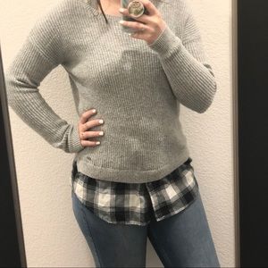 Hollister Flannel Sweater